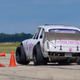 Lifting a wheel in the MGB GT.
